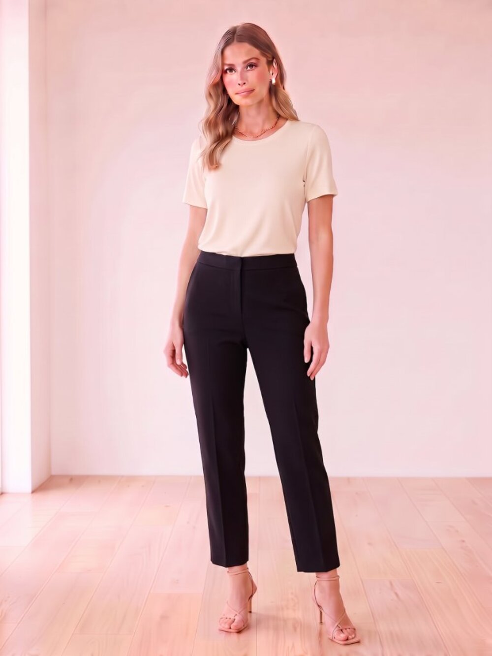 Isaac Mizrahi NEW w/o tags 24/7 Pants - 10  - Black Ankle length